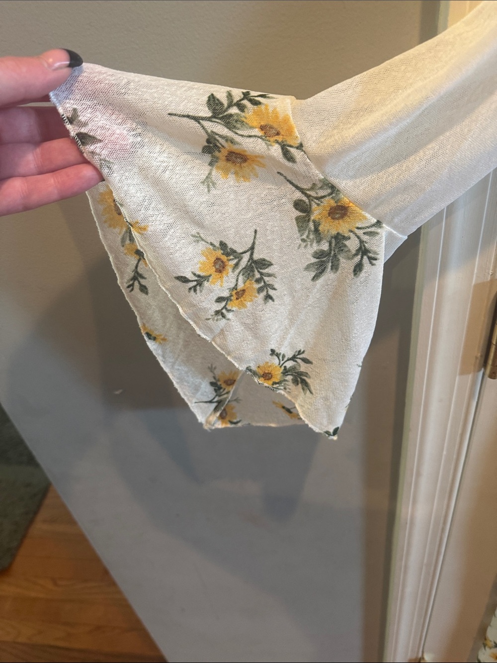 White Floral Tie-Waist Maxi Dress Cover-Up - Picture 8 of 8